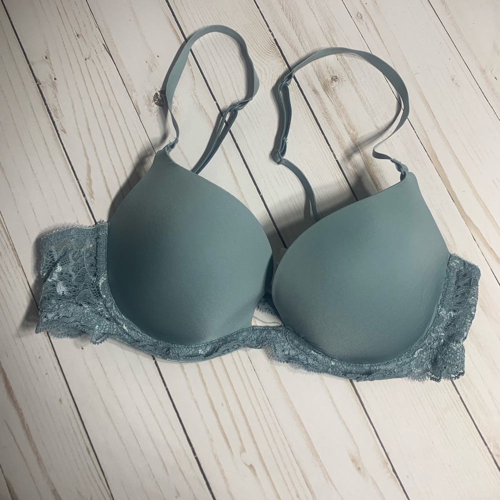 Gap Body Green Deep Plunge Bra 34B